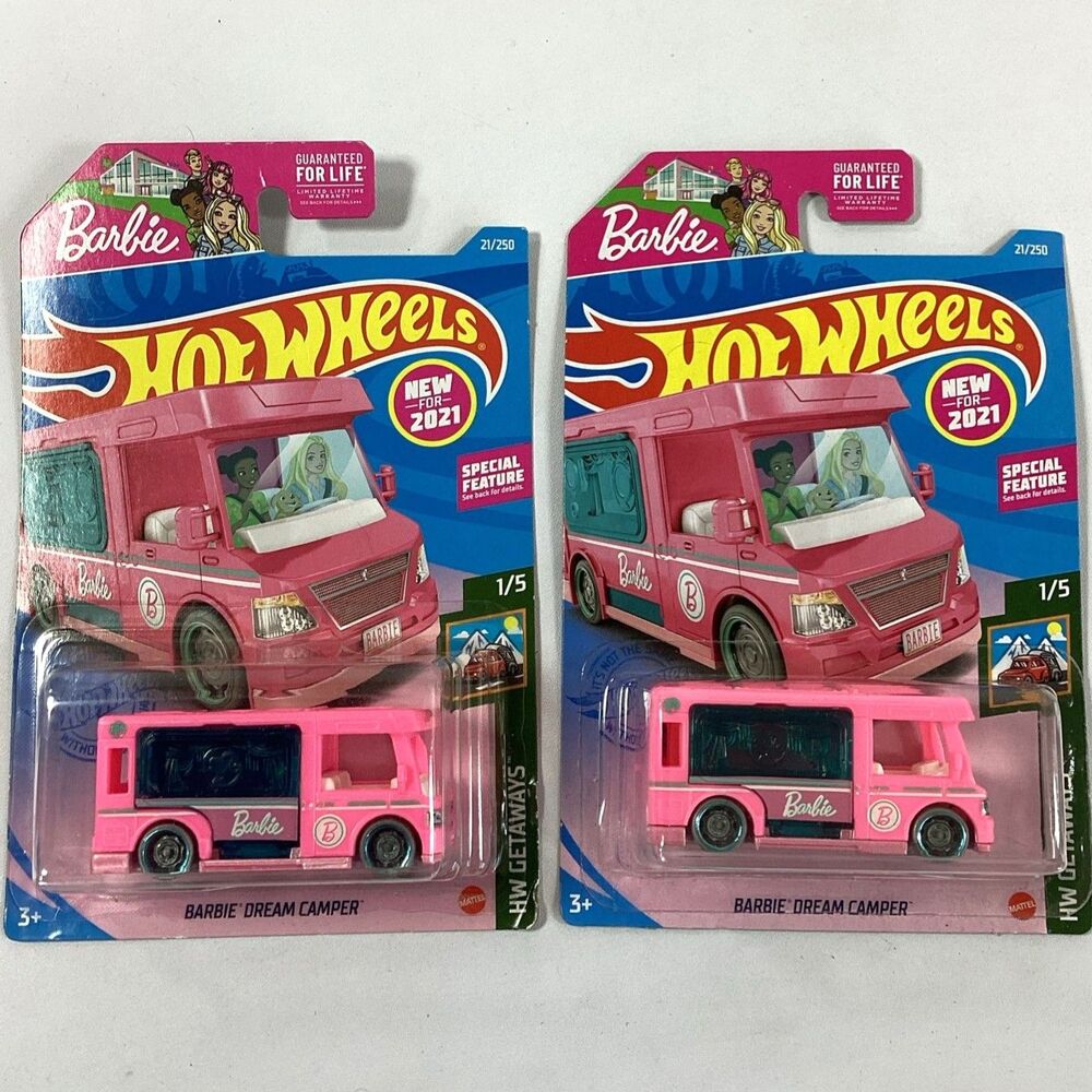 Hot Wheels Barbie Dream Camper 2020 HW Getaways New Sealed 21/250 Two